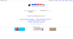 Desktop Screenshot of mathsfinder.gr